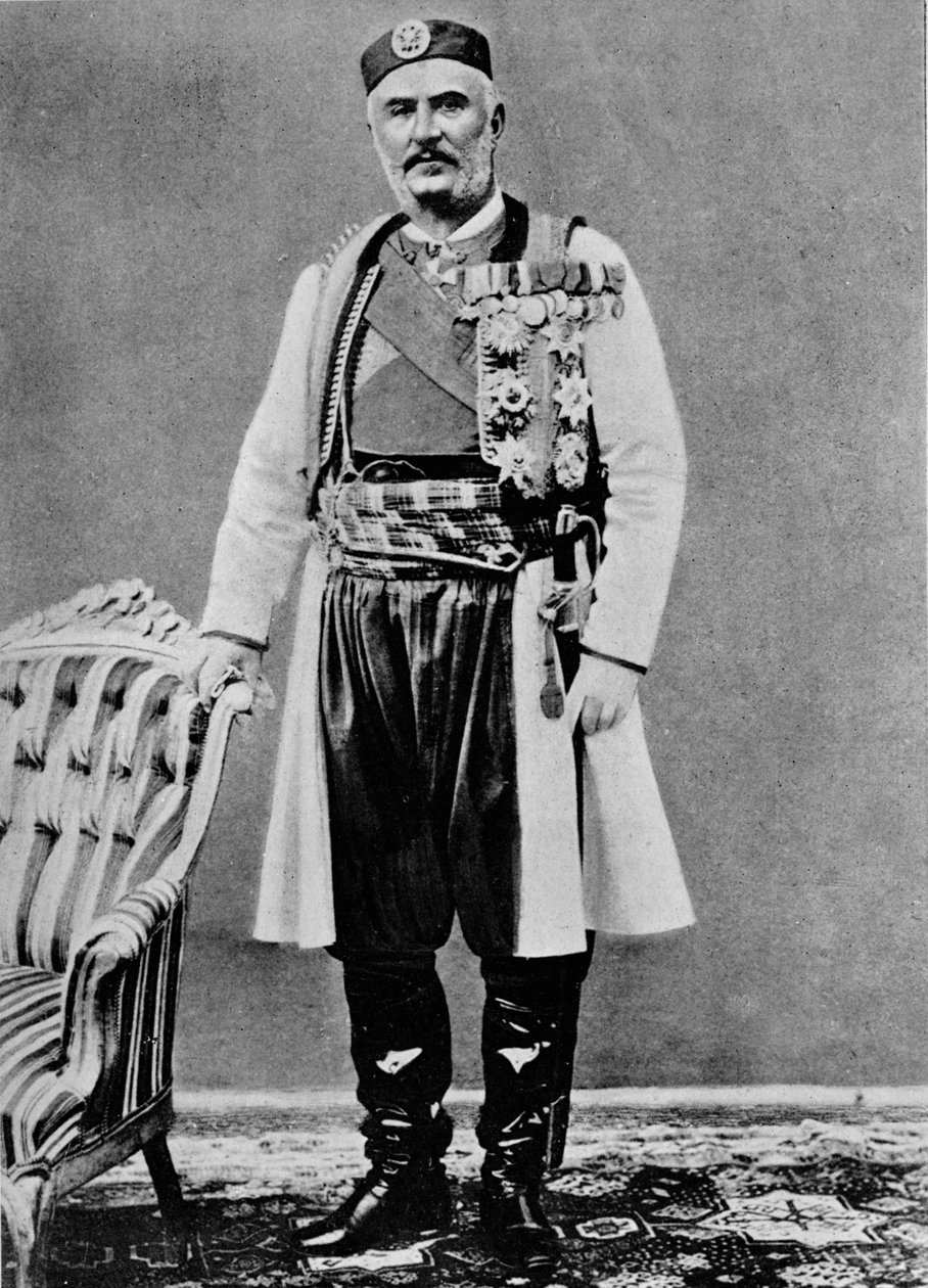 Nicola I, re del Montenegro, c1913 da Charles J. S. Makin