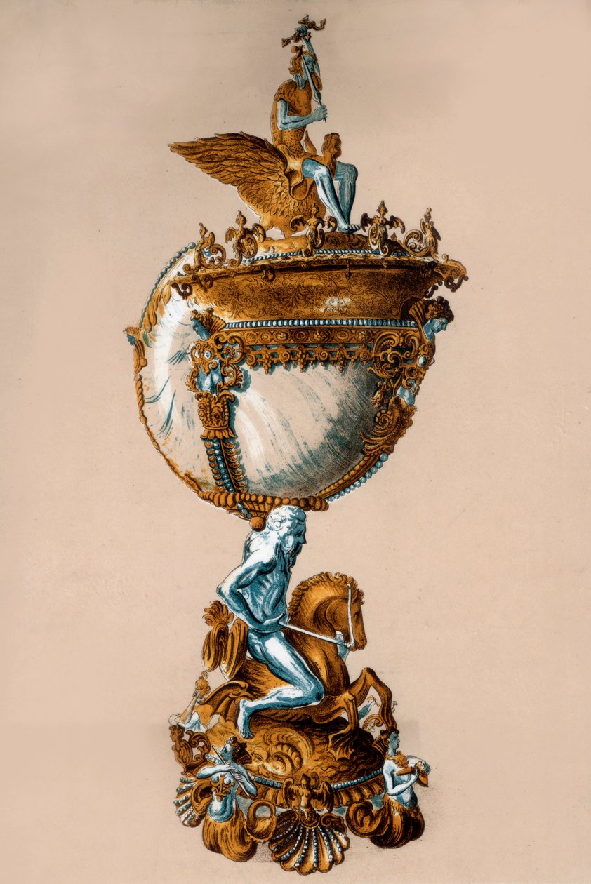 Conchiglia di Nautilus, XIX secolo da Charles James Richardson