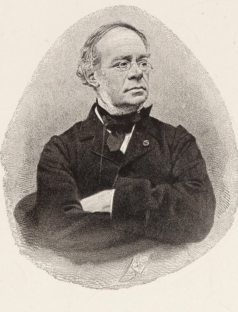 Ritratto del compositore Jacques Fromental Halévy da Charles Jeremie Fuhr