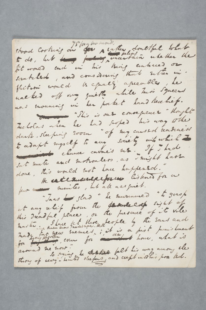 Manoscritto originale di un capitolo di Nicholas Nickleby, 1838 da Charles John Huffam Dickens