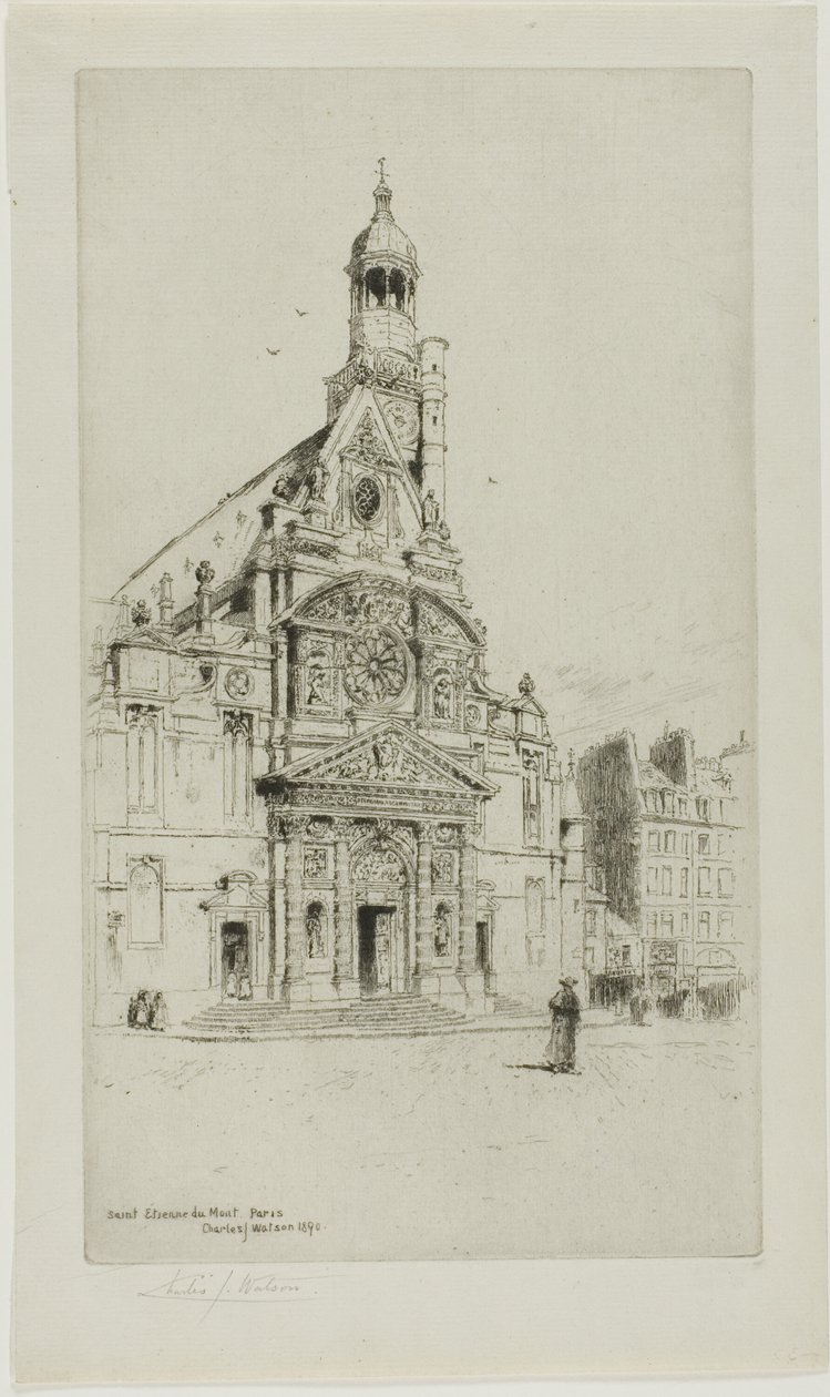 St. Etienne du Mont, Parigi da Charles John Watson