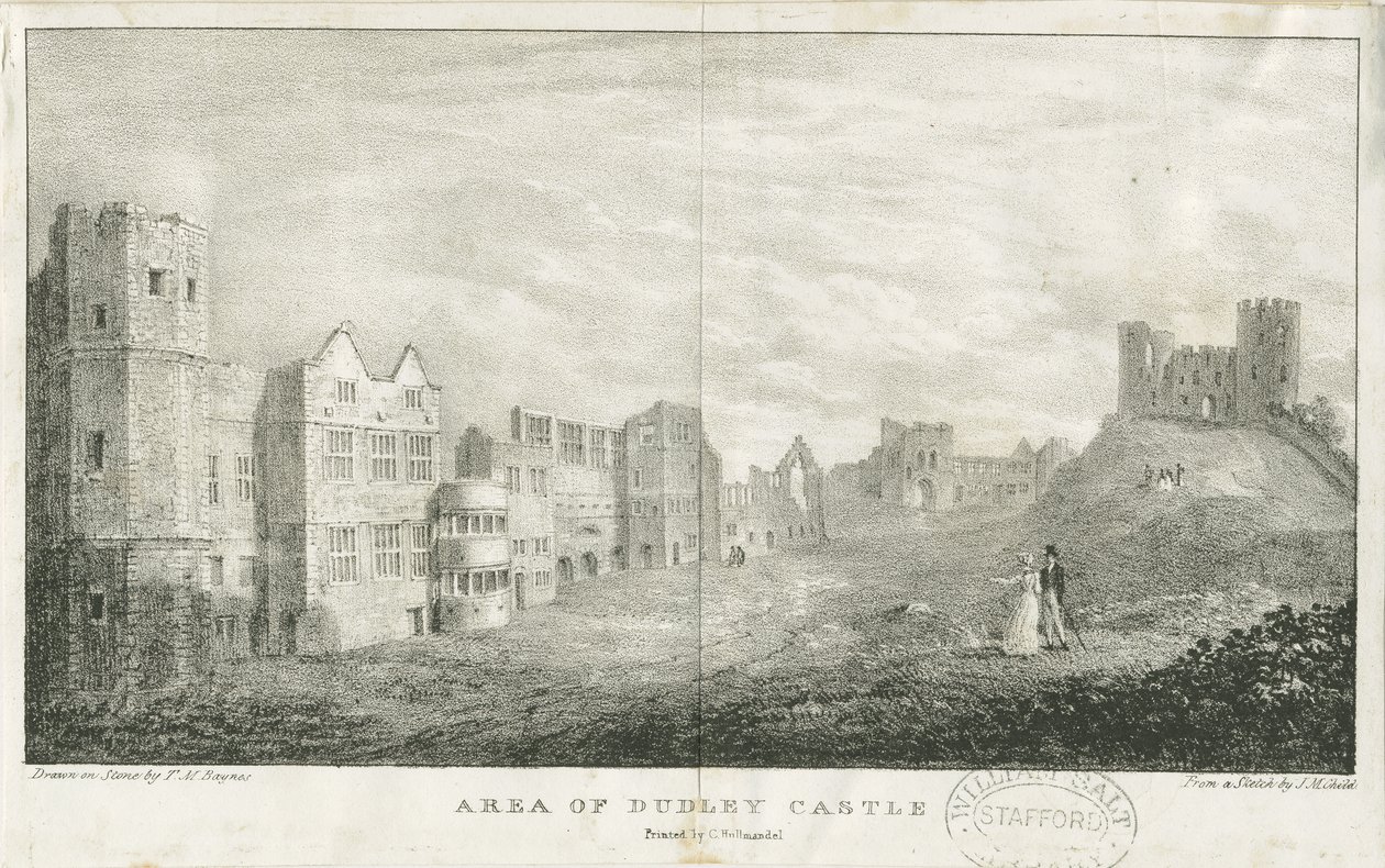 Castello di Dudley - Il Mastio da Charles Joseph Hullmandel
