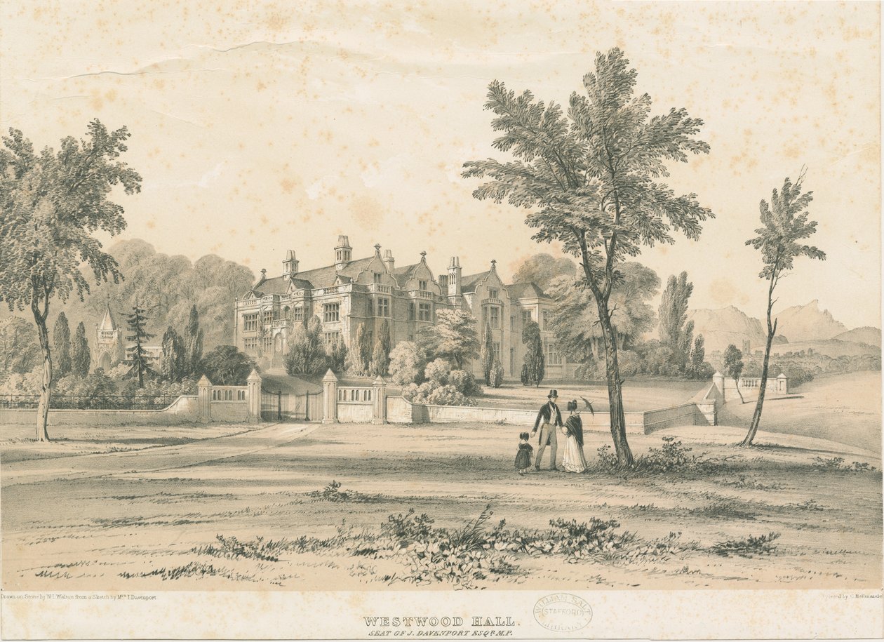 Westwood Hall da Charles Joseph Hullmandel