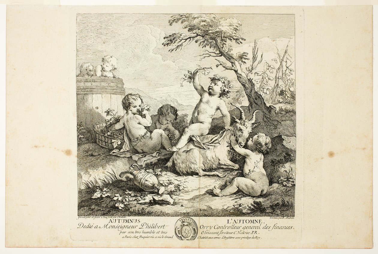 Autunno, tavola tre da Le Quattro Stagioni da Charles Joseph Natoire