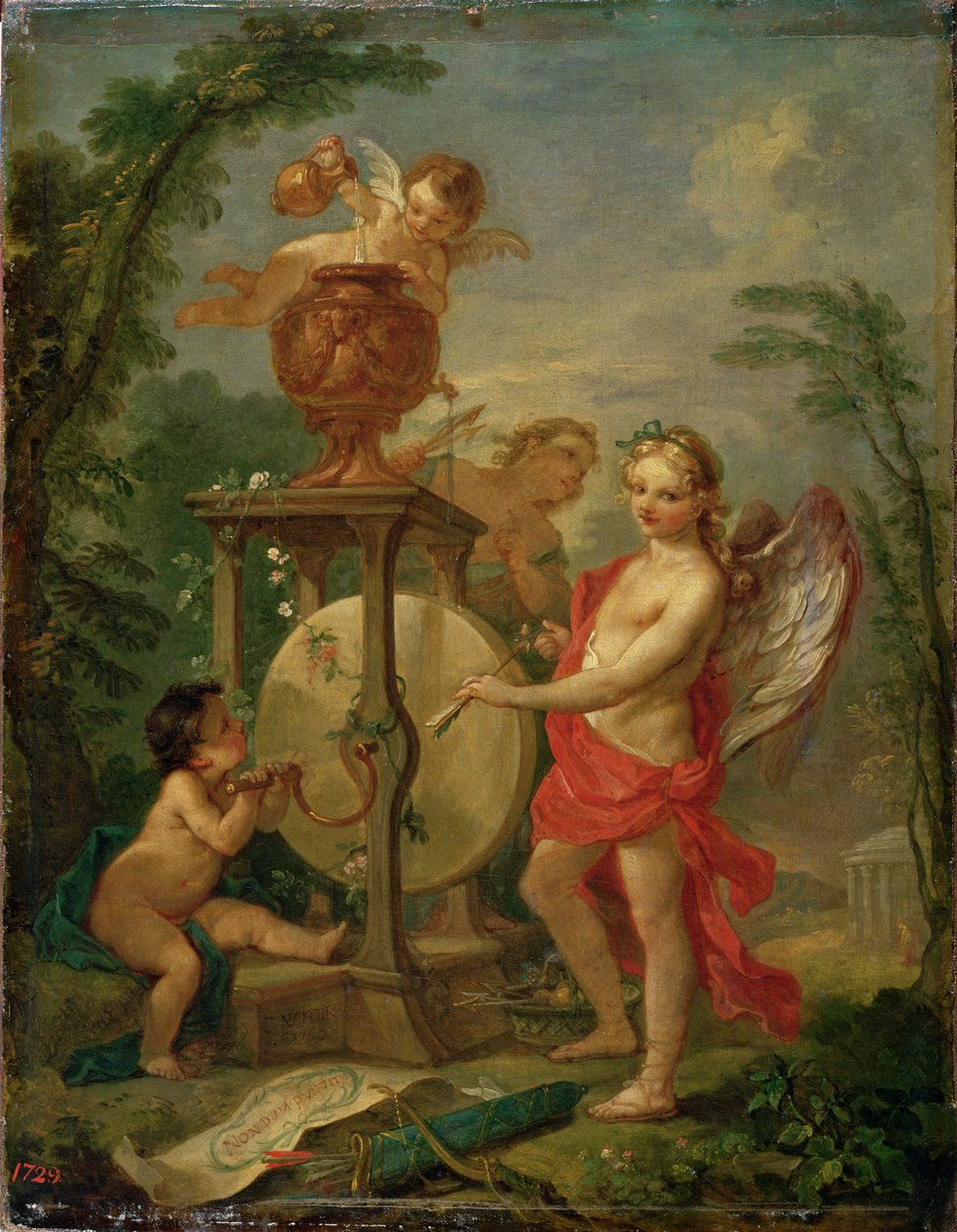 Cupido affila la sua freccia, 1750 da Charles Joseph Natoire