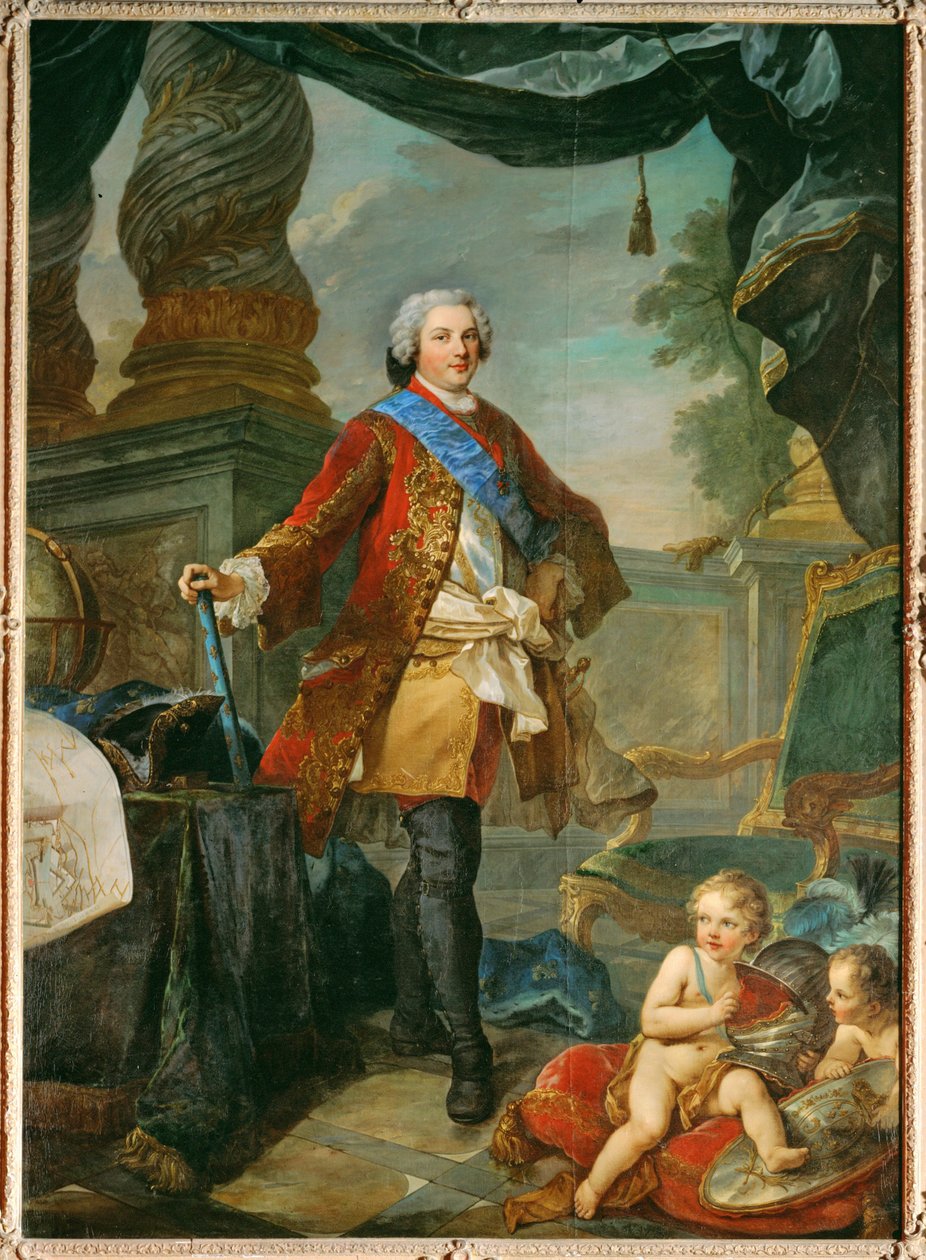 Luigi di Francia, Delfino, figlio di Luigi XV ... (dipinto su tela) da Charles Joseph Natoire