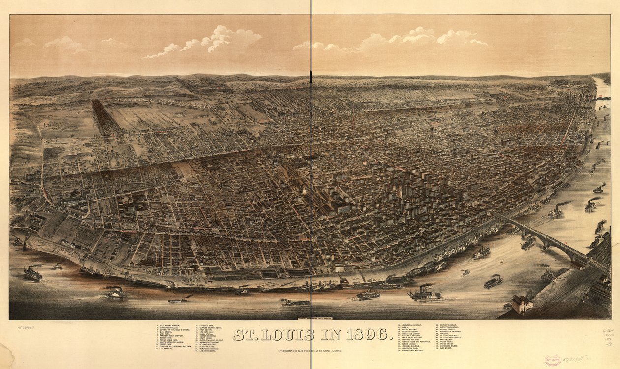 St. Louis nel 1896 da Charles Juehne