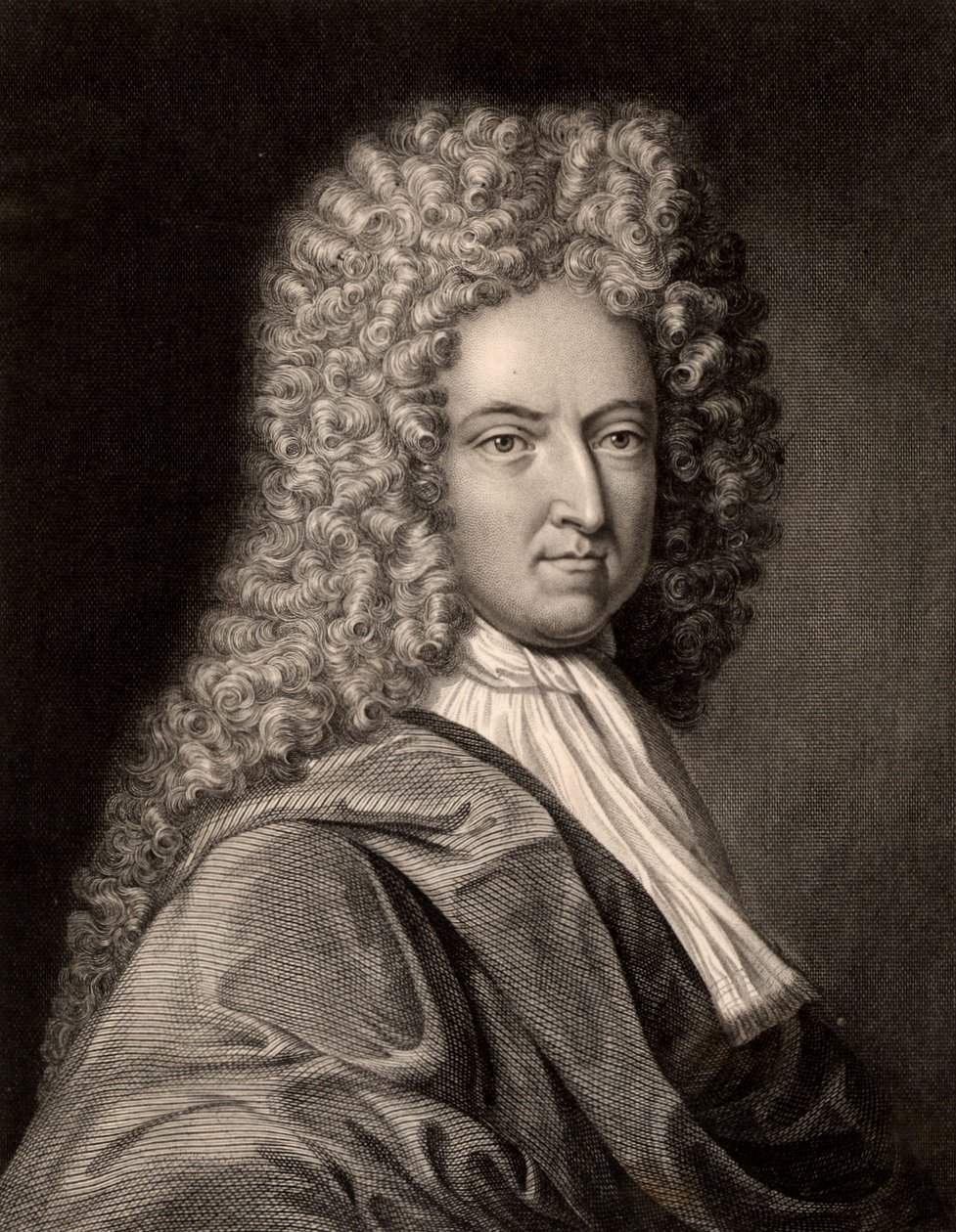Ritratto di Daniel Defoe (stampa) da Charles Knight