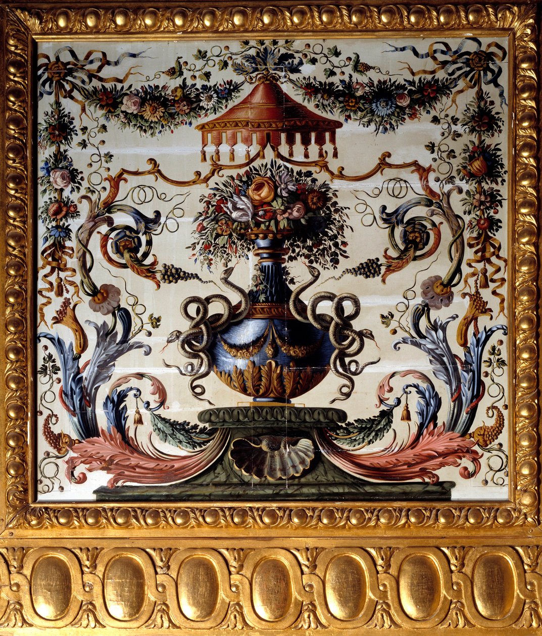 Pannello decorativo della sala da pranzo del castello di Vaux-le-Vicomte da Charles Le Brun