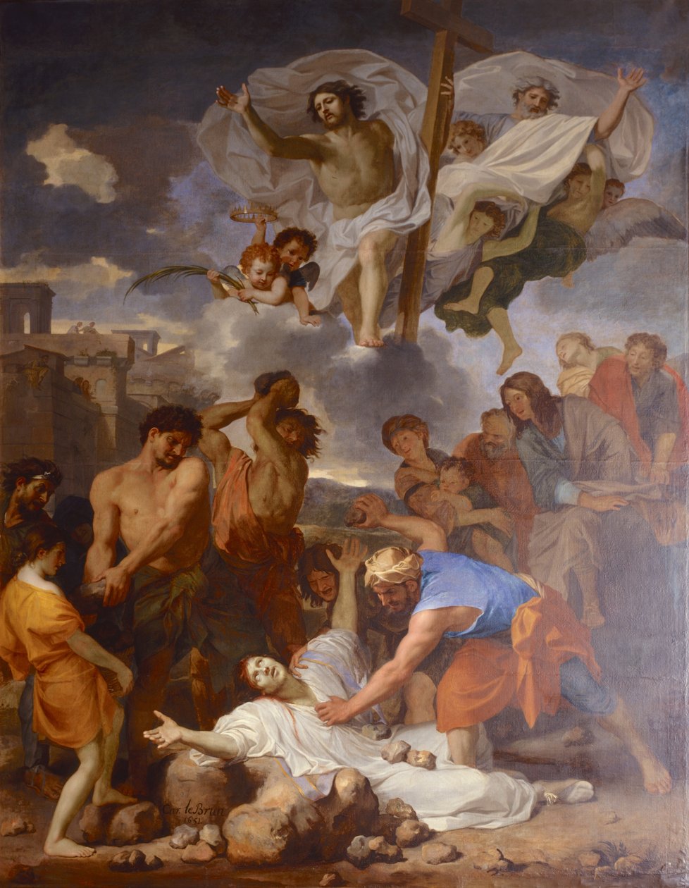 Francese: Le Martyre de saint Étienne La Lapidation de saint Étienne di Charles Le Brun da Charles Le Brun