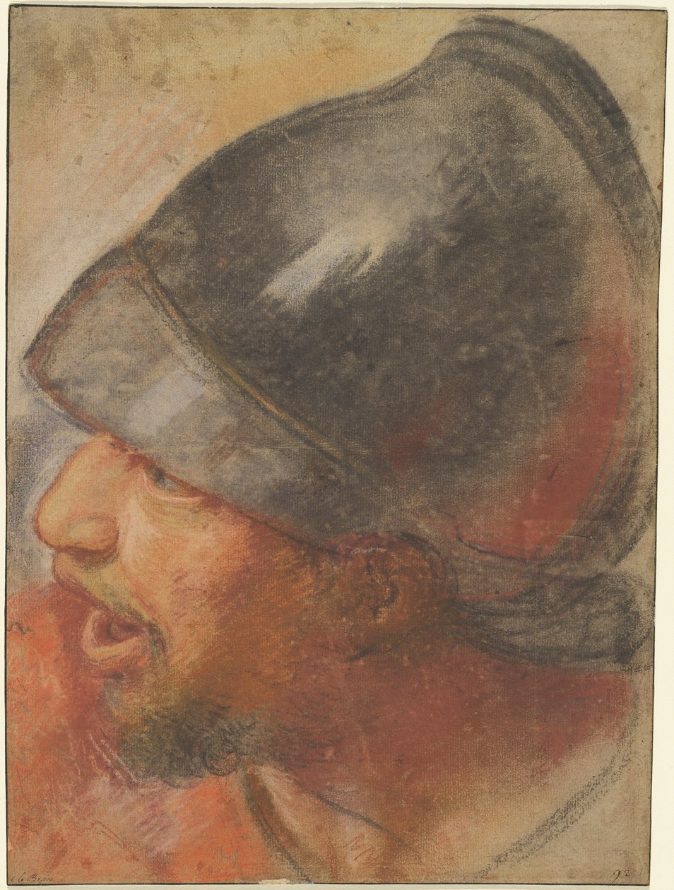 Kopf eines makedonischen Soldaten da Charles Le Brun
