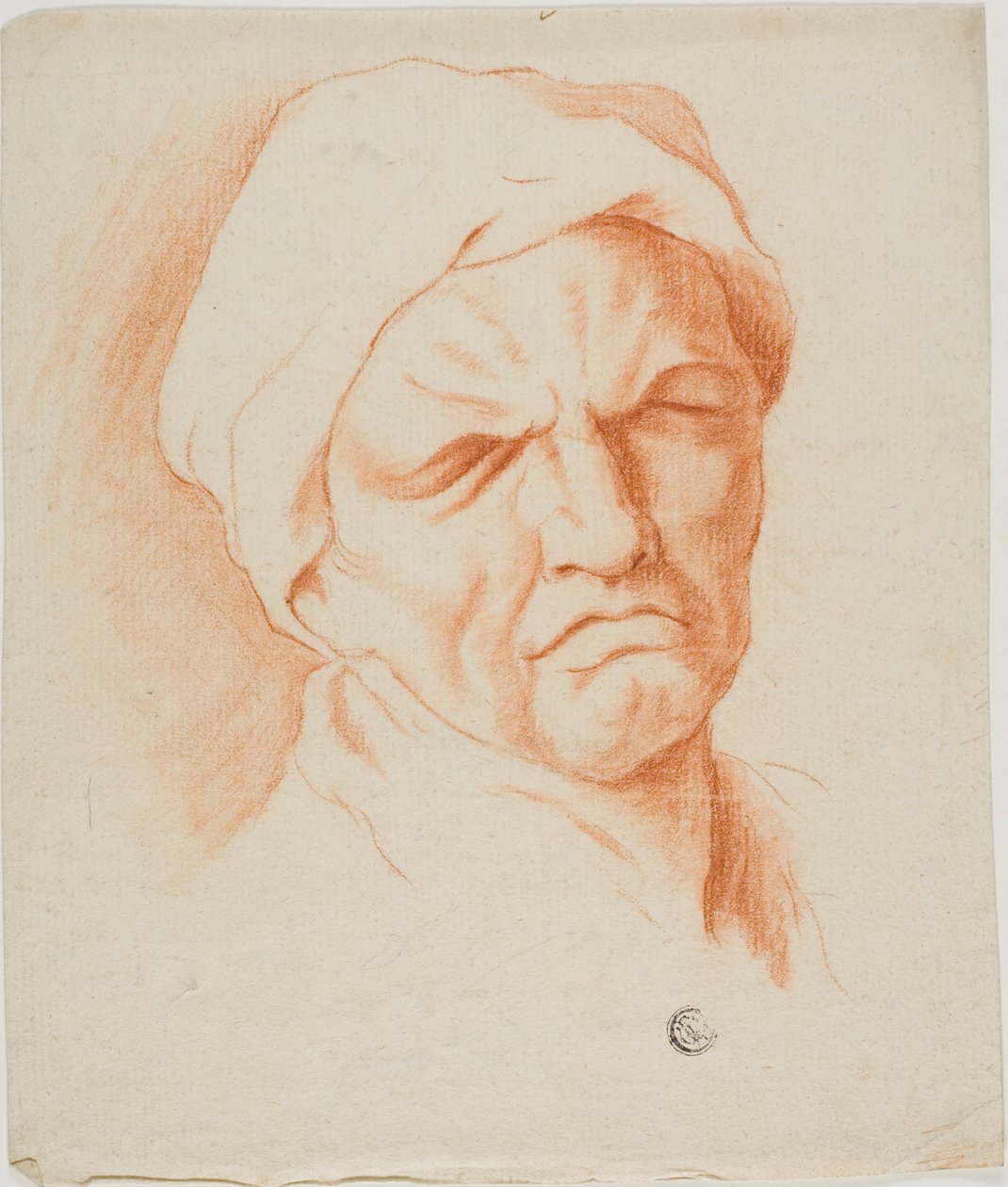 Testa di un vecchio da Charles Le Brun