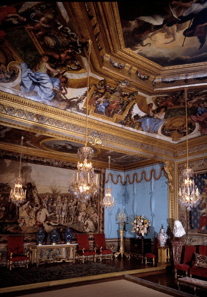 Il salone delle muse, castello di Vaux-Le-Vicomte da Charles Le Brun