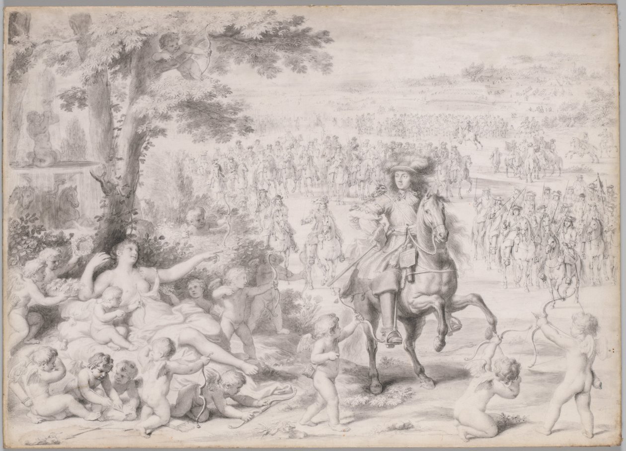 Luigi XIV Catturato da Venere, primi anni 1670 da Charles Le Brun