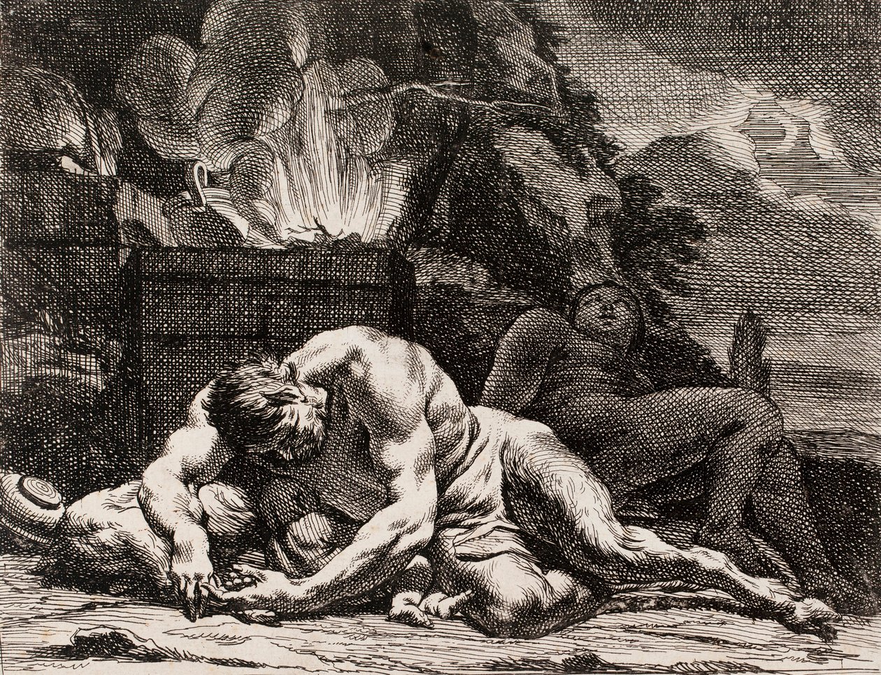 Notte, dalla serie Quattro momenti del giorno da Charles Le Brun