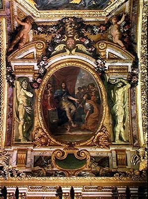 Patronato delle Arti nel 1663, Dipinto sul Soffitto dalla Galerie des Glaces da Charles Le Brun