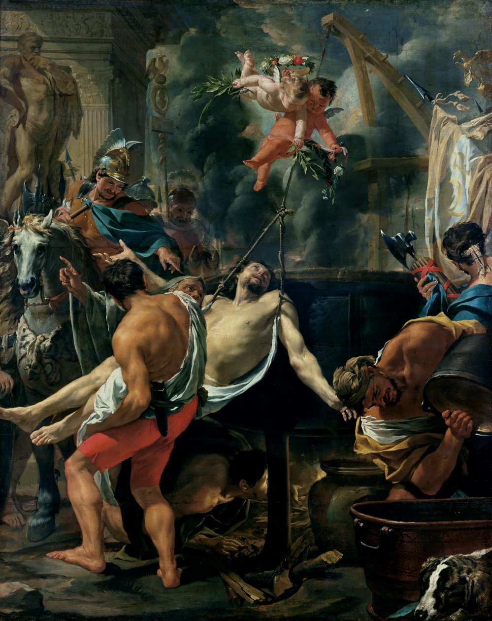 Il martirio di San Giovanni Evangelista da Charles Le Brun