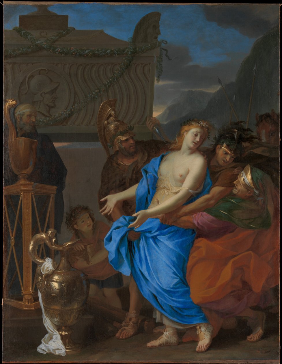Il sacrificio di Polissena da Charles Le Brun