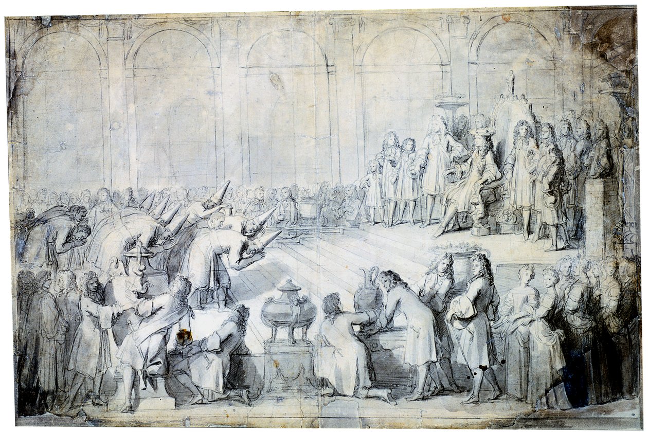 Gli ambasciatori siamesi davanti al re, 1686 da Charles Le Brun