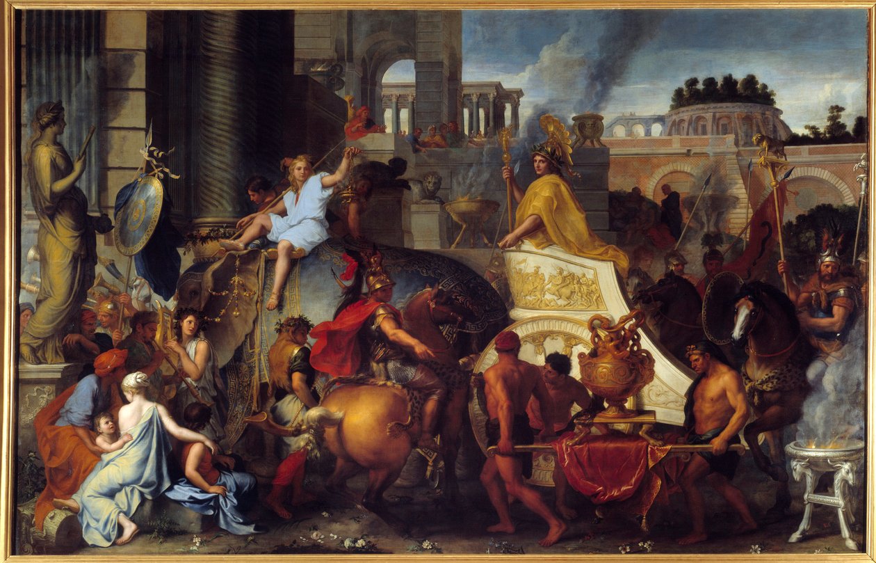 Il trionfo di Alessandro o Entrata di Alessandro Magno a Babilonia da Charles Le Brun