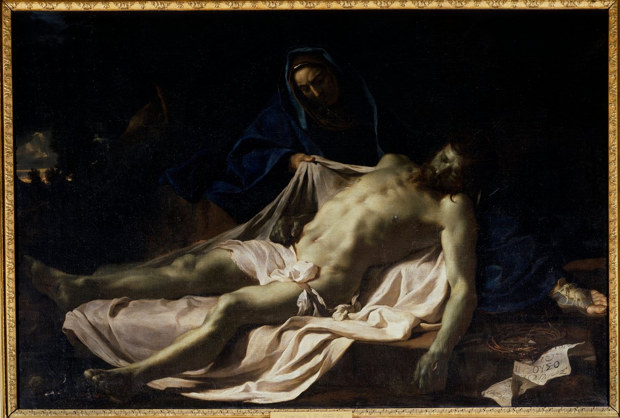 Il Cristo morto sulle ginocchia della Vergine Pietà da Charles Le Brun