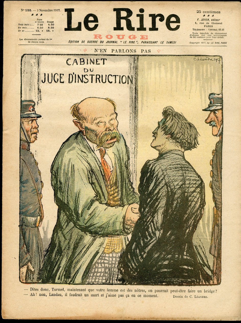 Copertina di "Le Lire rouge", Satirico a colori da Charles Leandre
