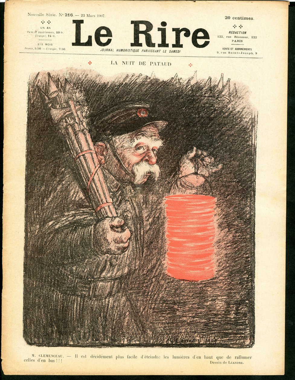 Copertina di "Il Riso", Satirico a Colori da Charles Leandre