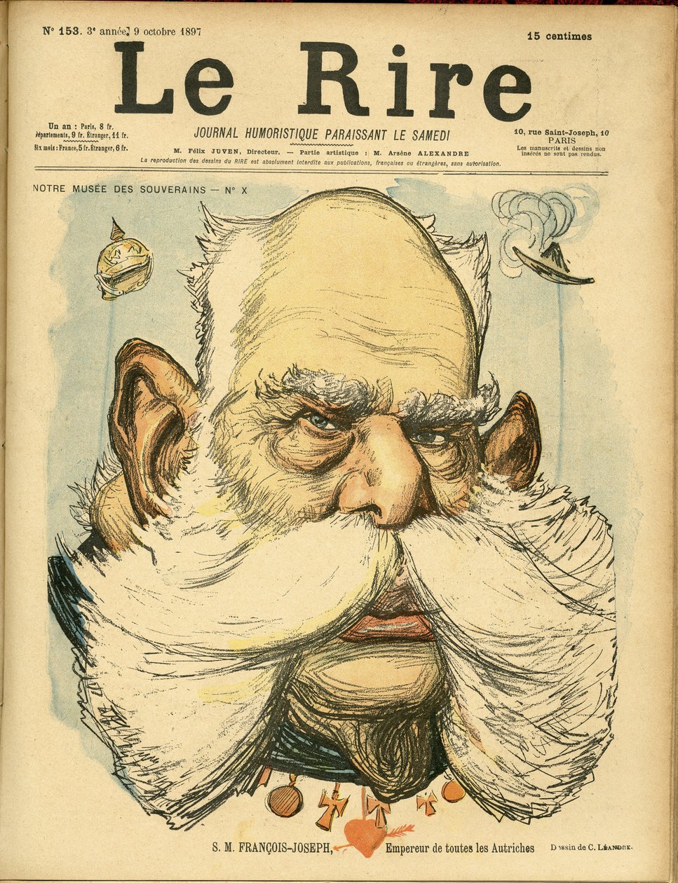 Illustrazione di Charles Leandre (1862-1934) per la copertina di Le Rire da Charles Leandre