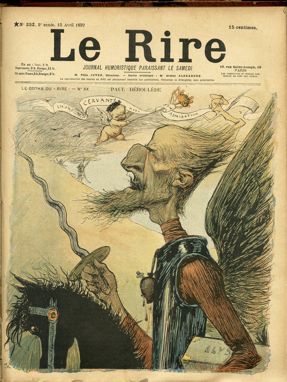 Illustrazione di Charles Leandre (1862-1934) per la copertina di Le Rire da Charles Leandre
