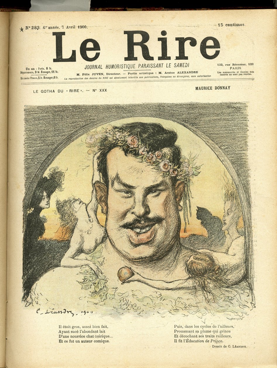 Illustrazione di Charles Leandre (1862-1934) per la copertina di Le Rire da Charles Leandre