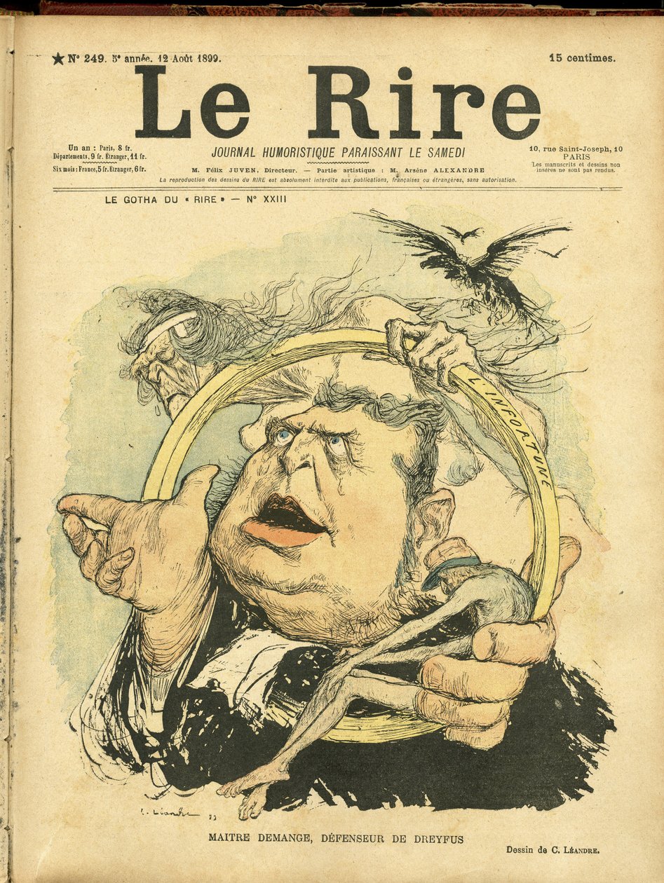 Illustrazione di Charles Leandre (1862-1934) per la Copertina di Le Rire da Charles Leandre