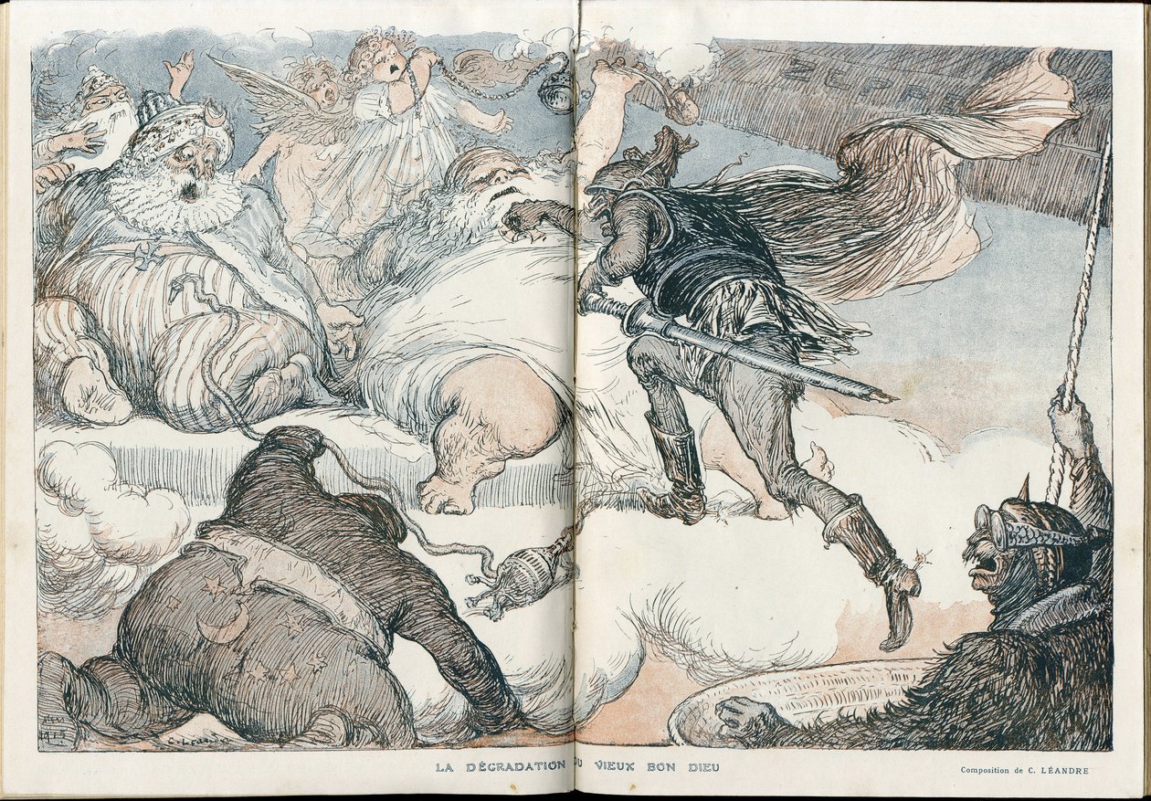 Illustrazione di Charles Leandre (1862-1934) in "Fantasio" da Charles Leandre
