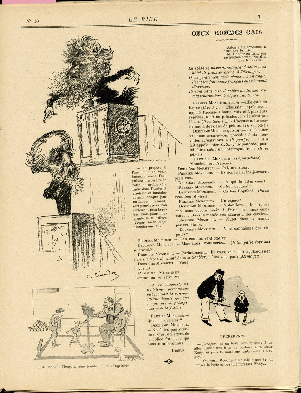 Illustrazione di Charles Leandre (1862-1934) in Le Rire da Charles Leandre