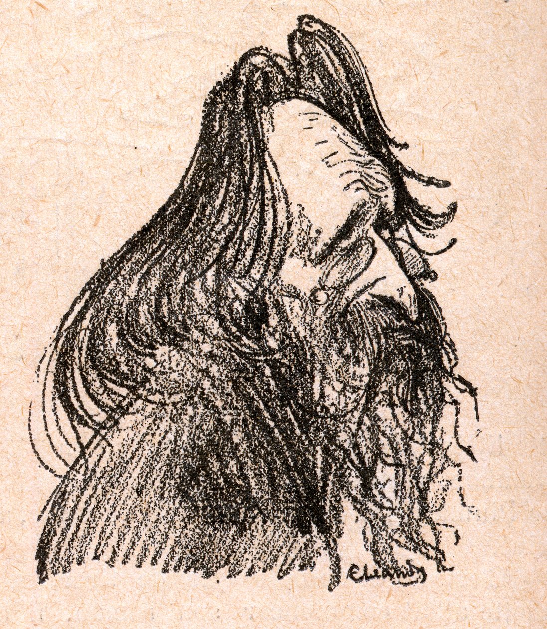 Jules Guesde (1845-1922) politico francese - incisione in 
