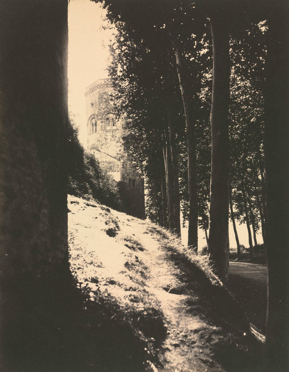 Autun, Torre delle Orsoline, ca. 1860 da Charles Lenormand