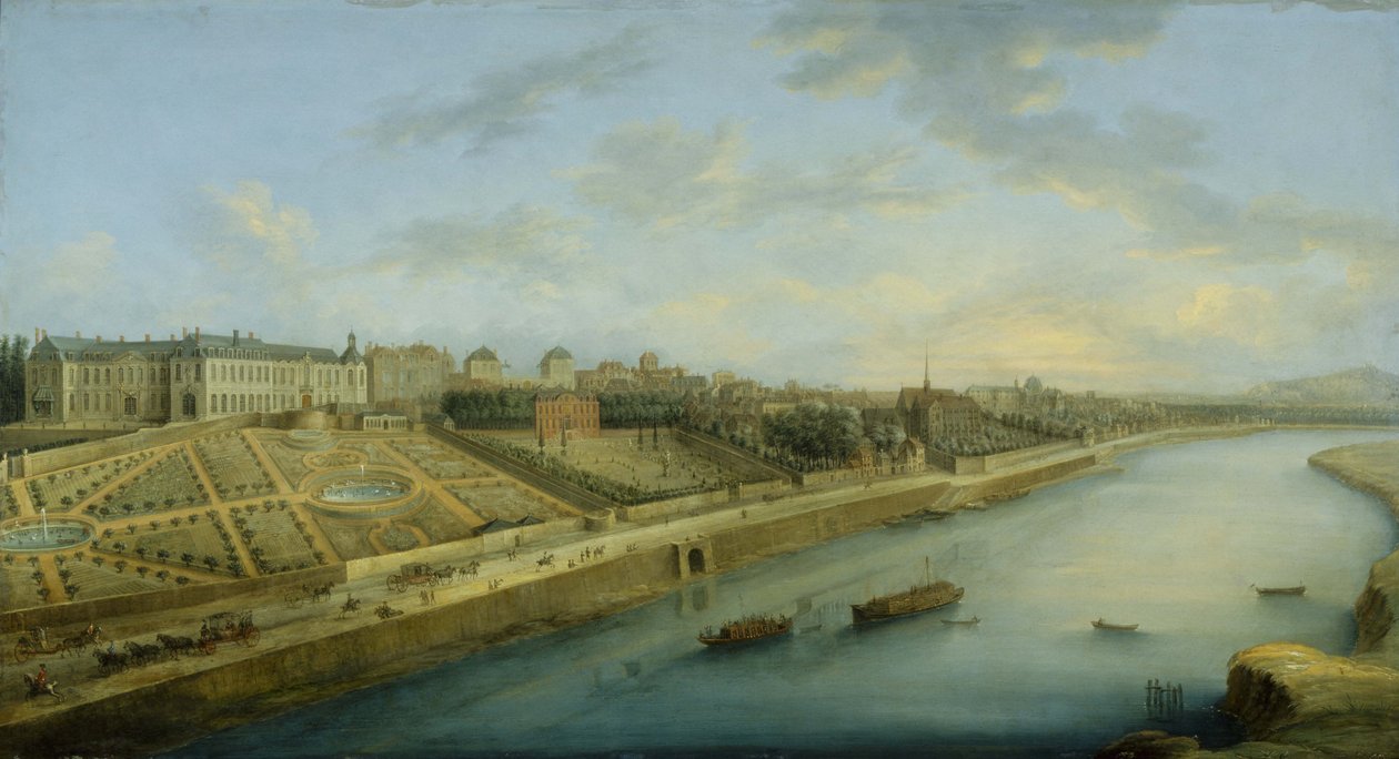Passy e Chaillot visti da Grenelle, circa 1743 da Charles Leopold Grevenbroeck