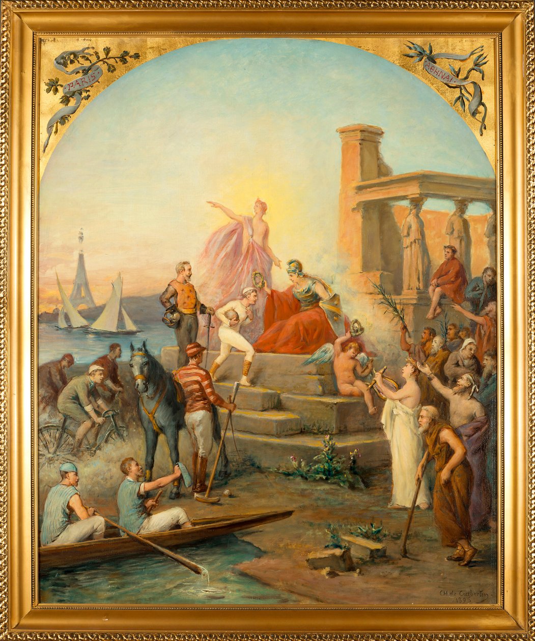 Allegoria degli sport da Charles Louis Fredy de Coubertin
