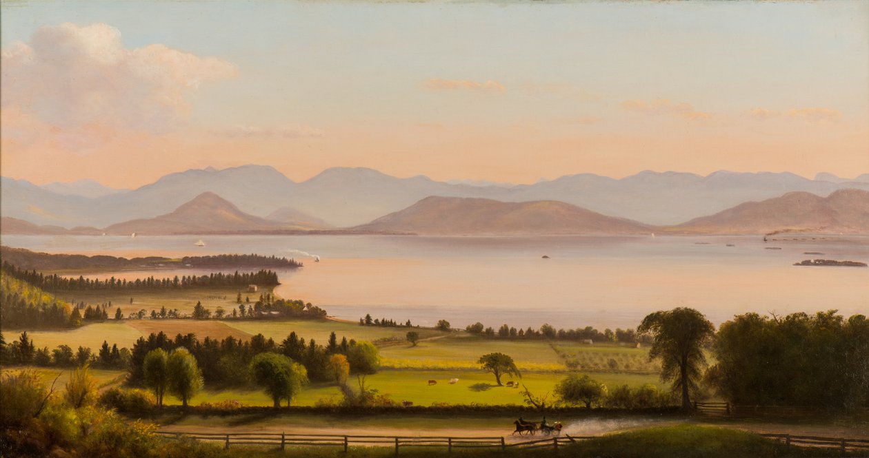 Montagne Adirondack, Baia di Burlington Oltre Willard St. da Charles Louis Heyde