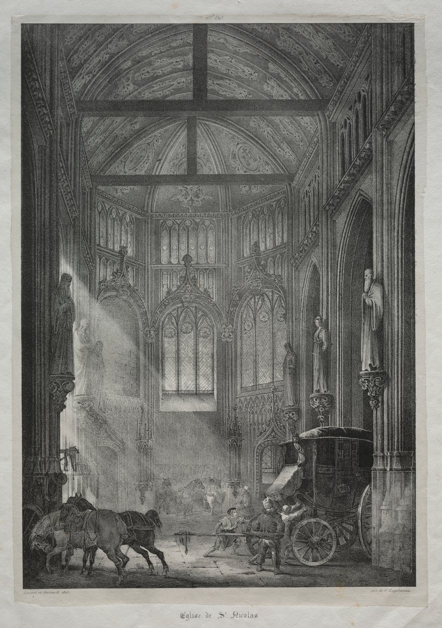 Chiesa di San Nicola, Rouen da Charles Louis Lesaint