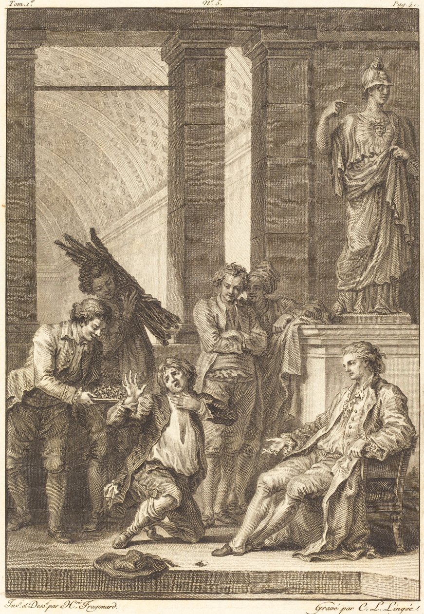 Il contadino da Charles Louis Lingée after Jean Honoré Fragonard