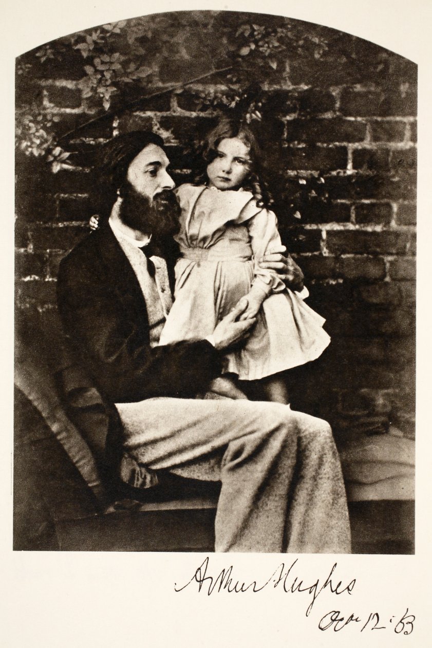 Arthur Hughes e sua figlia Agnes, 12 ottobre 1863 da Charles Lutwidge Dodgson