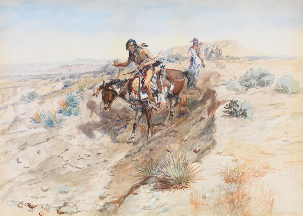 Guerrieri indiani, 1899 da Charles Marion Russell