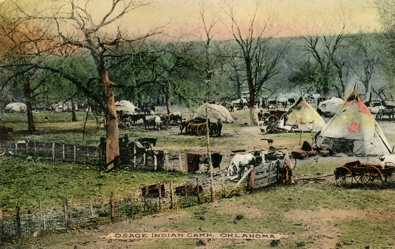 Campo Indiano Osage, Oklahoma da Charles Marion Russell