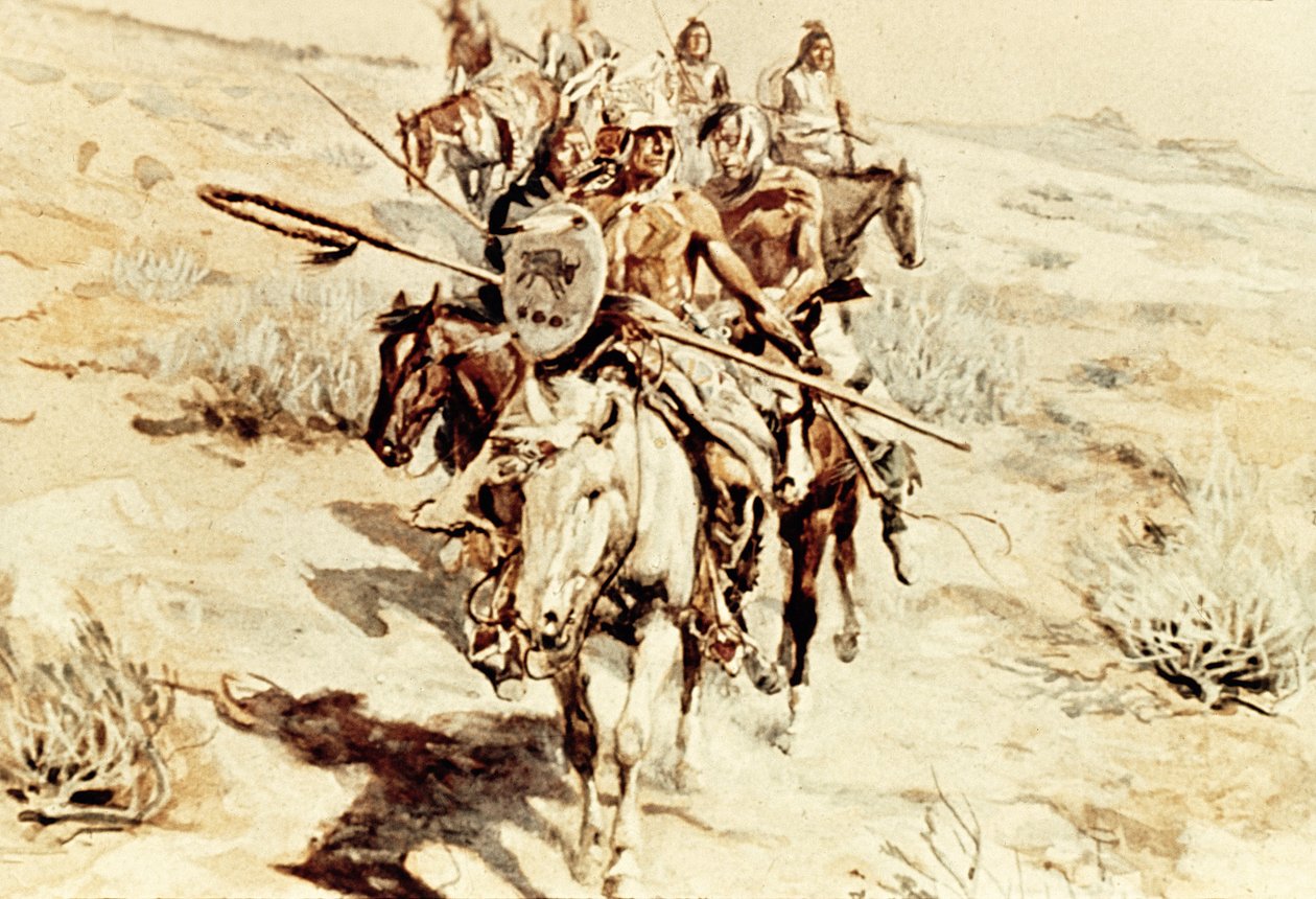 Ritorno dei guerrieri da Charles Marion Russell