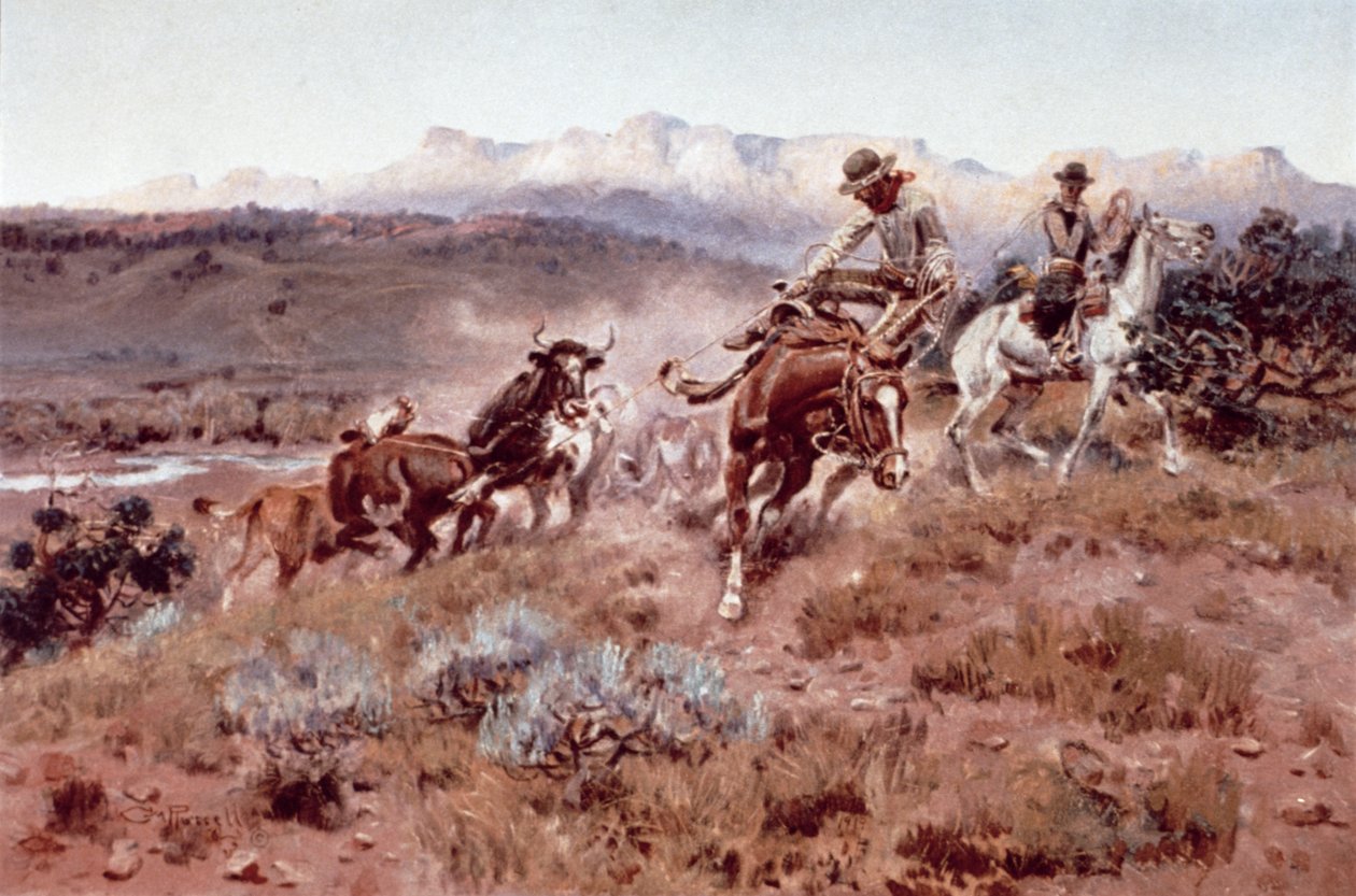 Raduno sul Musselshell da Charles Marion Russell