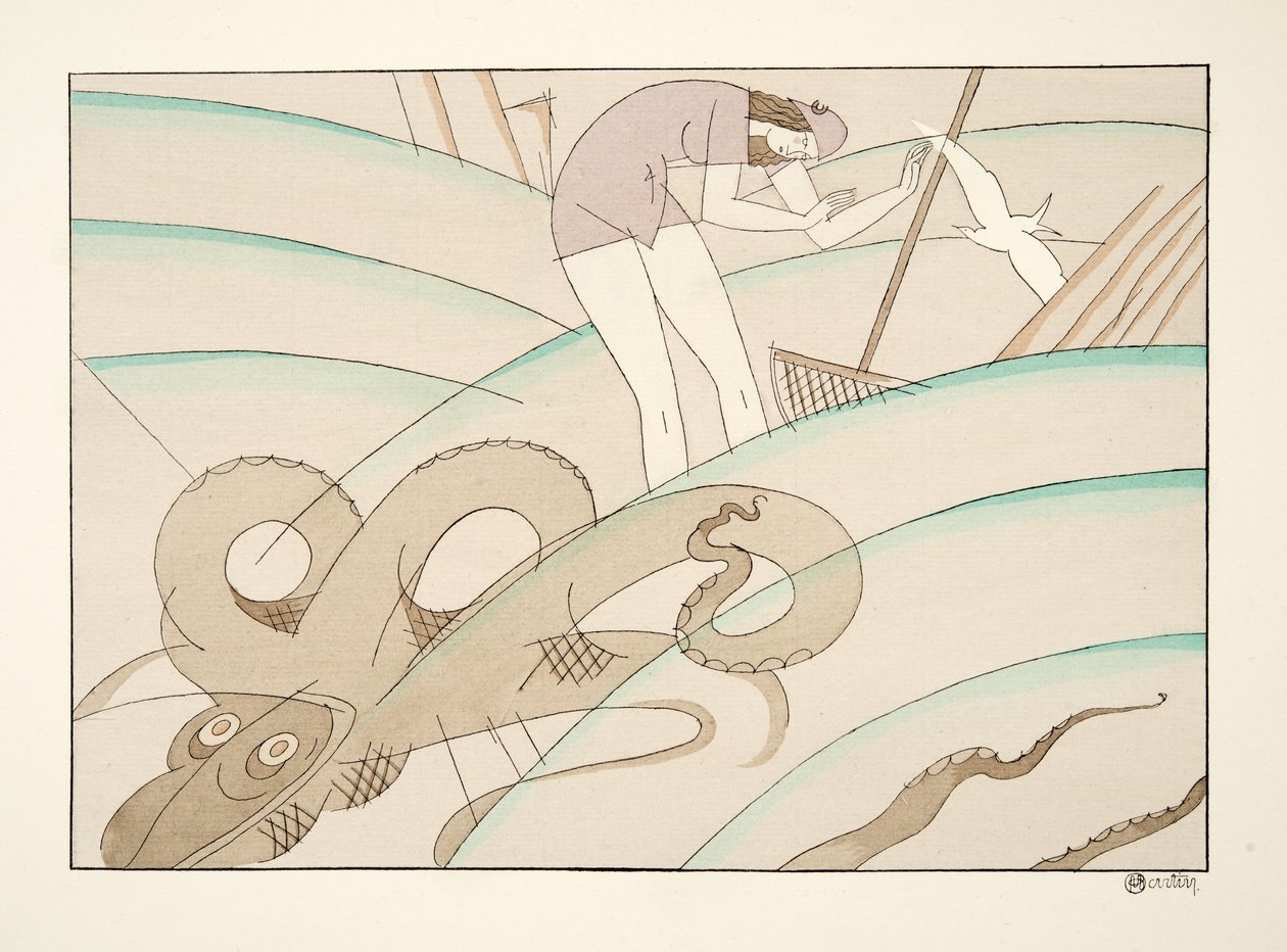 La Pieuvre, da Sports & Divertissements, pub. 1914 da Charles Martin