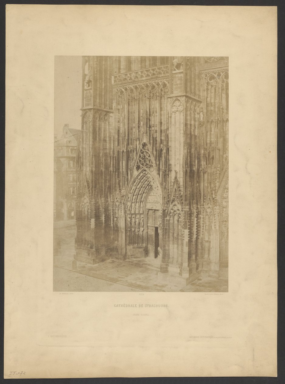 Cattedrale di Strasburgo. Grande portale. da Charles Marville