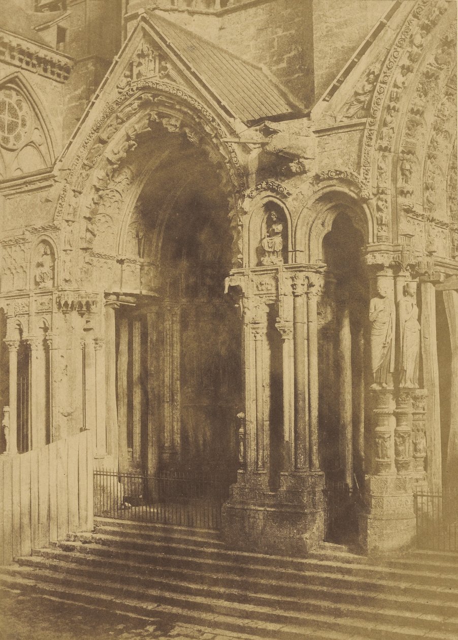 Cattedrale di Chartres. Portale settentrionale. da Charles Marville