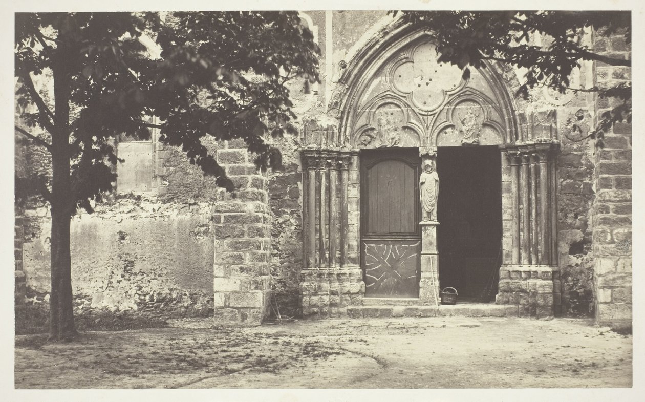 Chiesa di Villeneuve le Comte, Seine-et-Marne (Chiesa di Villeneuve le Comte, Seine-et-Marne) da Charles Marville