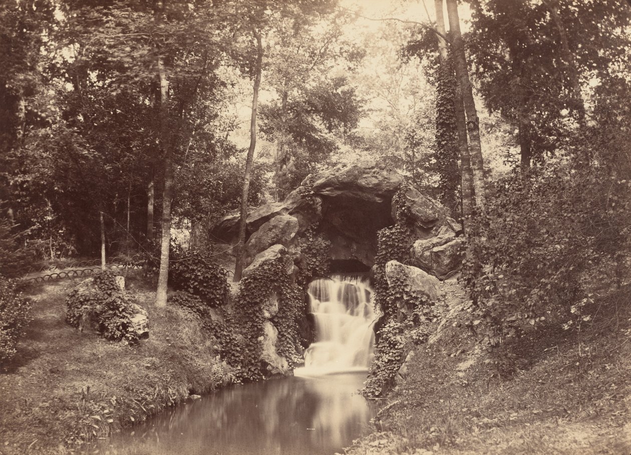 Grotta, Mare aux Biches, Bois de Boulogne, 1858-1860 (foto) da Charles Marville